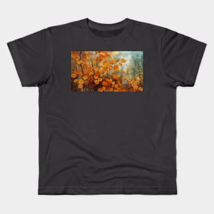 Rusty textured countryside autumn1 Kids T-Shirt